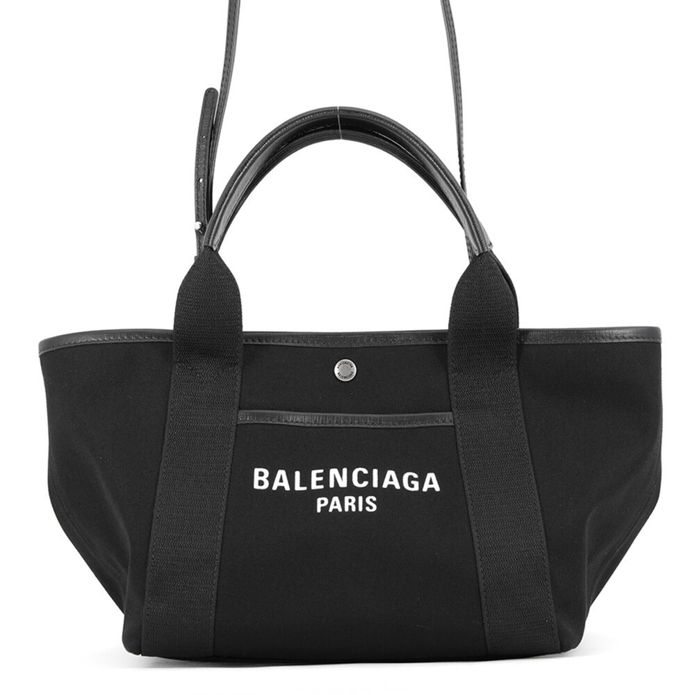 Balenciaga Biarritz Handbag Tote Bag Small Canvas Leather 834501 BALENCIAGA 2...